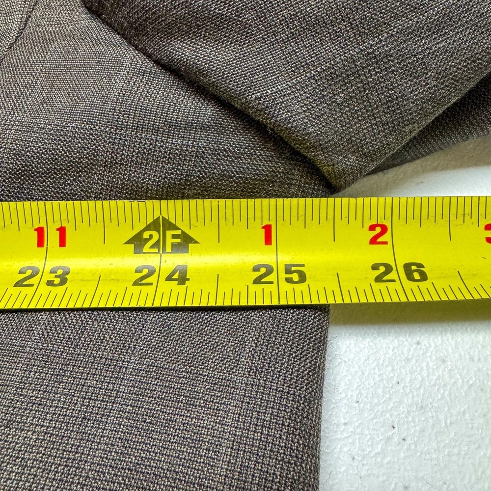 Ermenegildo Zegna‎ Blazer Mens 48L Brown Wool Check Sport Coat Made Switzerland - Picture 12 of 16